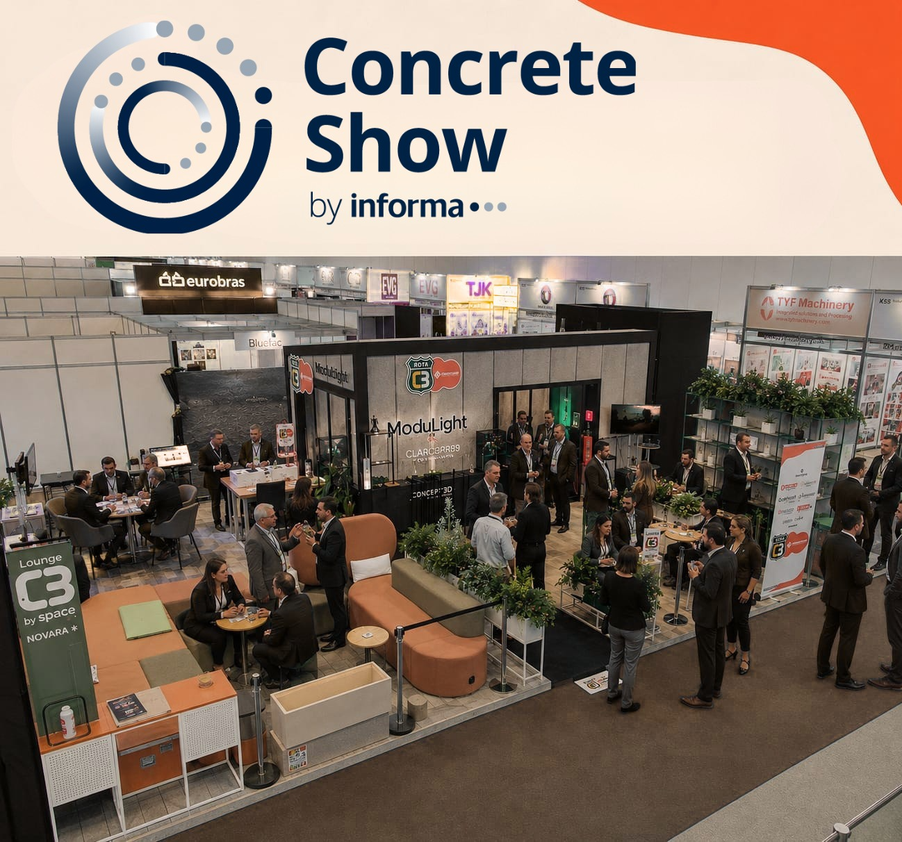 Profissionais em rede na Concrete Show, maior feira da construção civil da América Latina